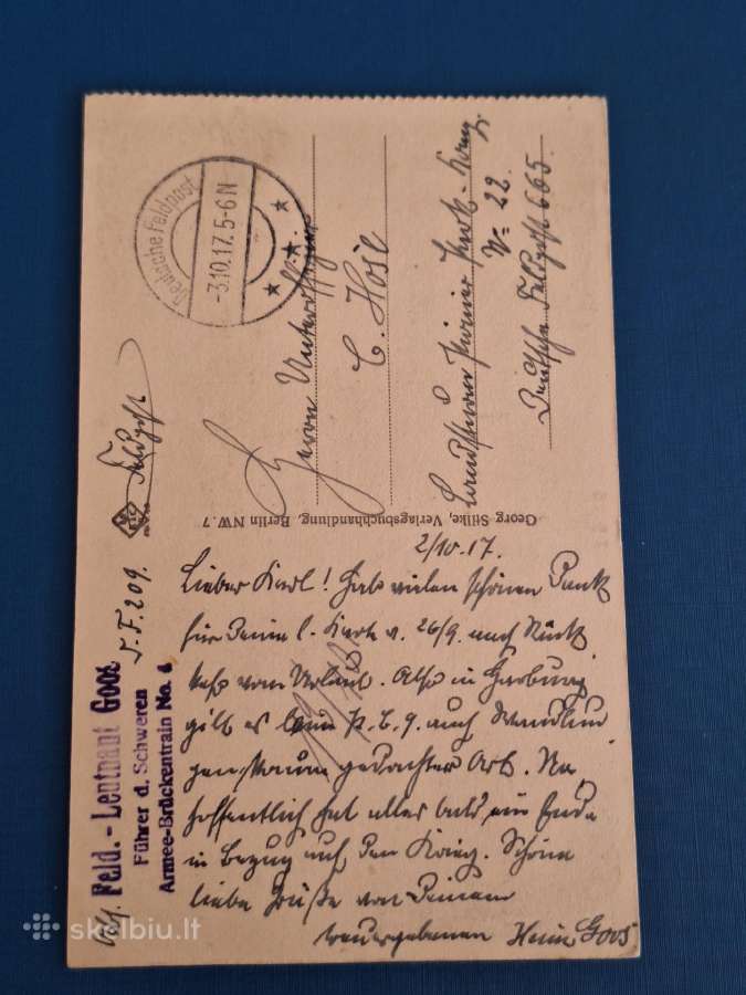 Lietuva 1917 m. Vilnius katedra, atvirukas - nuotraukos Nr. 2