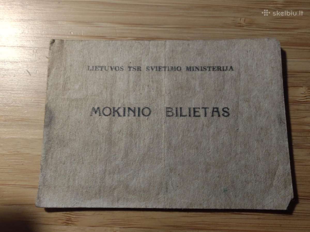 Mokinio bilietas 1977