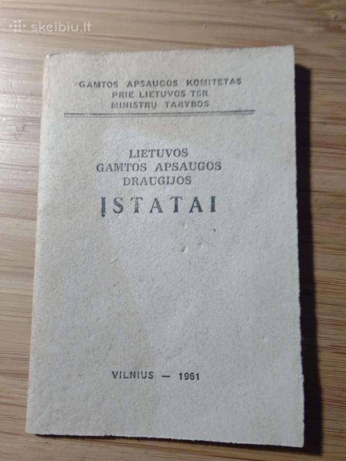 Lietuvos gamtos apsaugos draugijos įstatai