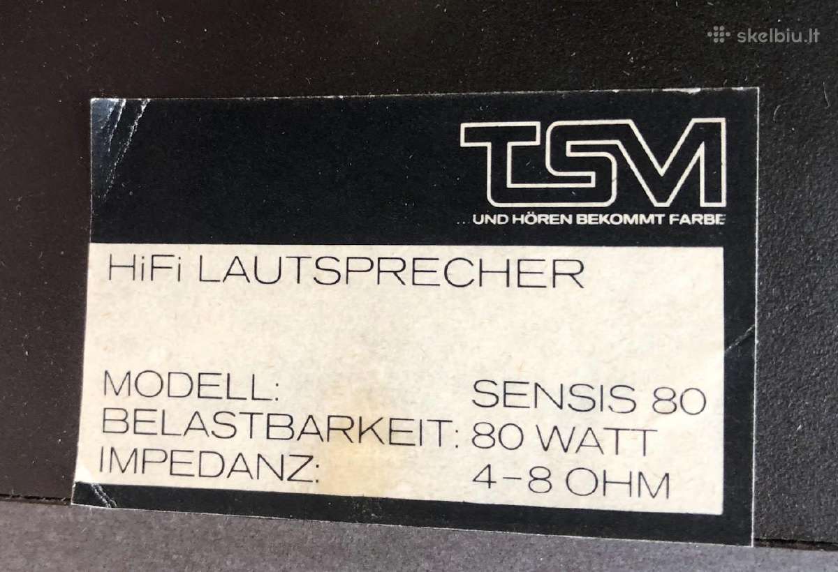 Kolonėlės Tsm Sensis 80 - nuotraukos Nr. 4