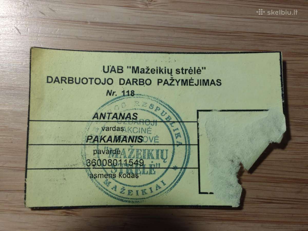 Udarnik pažymėjimas - nuotraukos Nr. 3