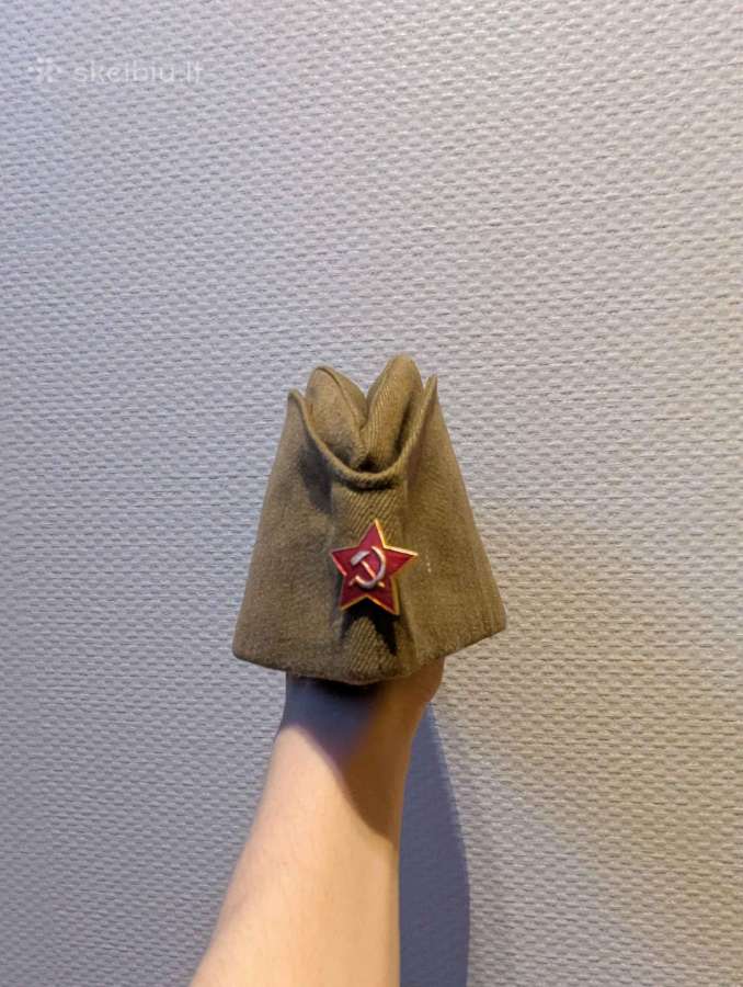 Sovietinė karininko kepurė Pilotka Ussr Ww2