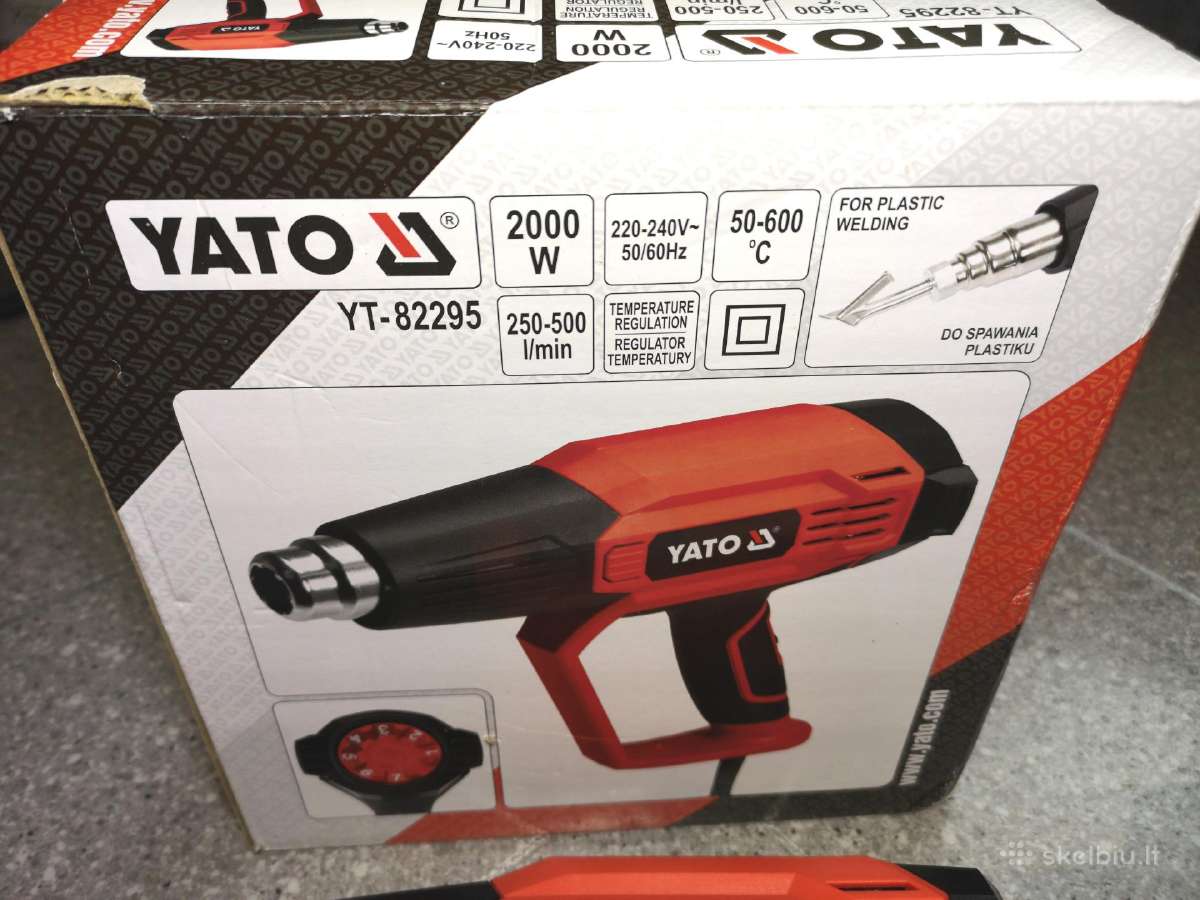Oraputė fenas Yato - 82295 + 2 antgalių komplektai - nuotraukos Nr. 4