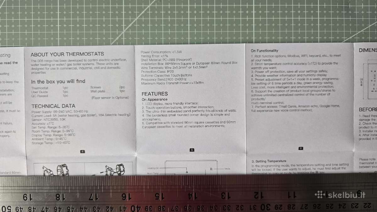 Zigbee termostatas - nuotraukos Nr. 10