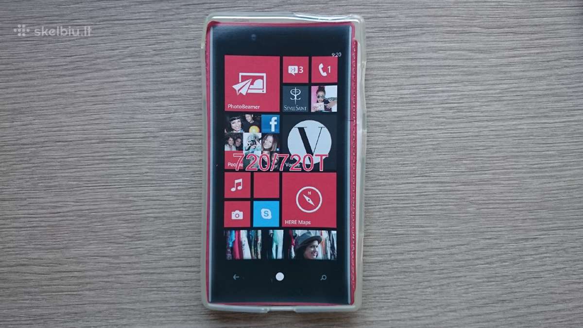 Nokia N720 silikoninis dėklas. Plėvelės. - nuotraukos Nr. 3