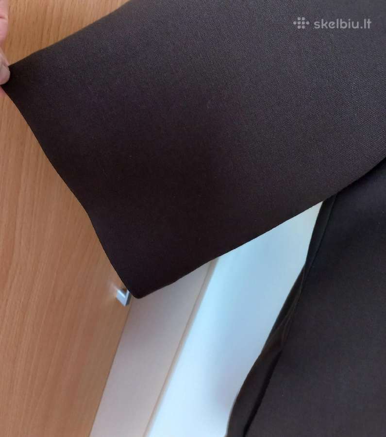 Rudas pašiltintas paltas su kailiu - nuotraukos Nr. 6