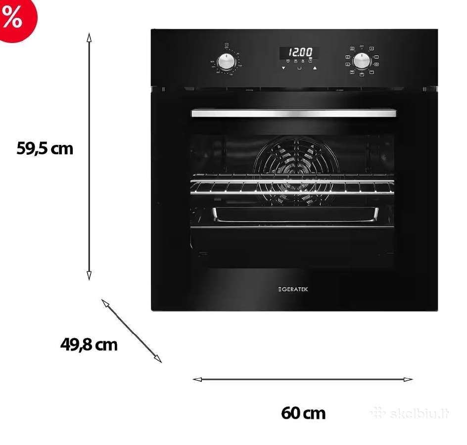 Multifunkcinė orkaitė Geratek Murcia Eb 9300 Bg - nuotraukos Nr. 5