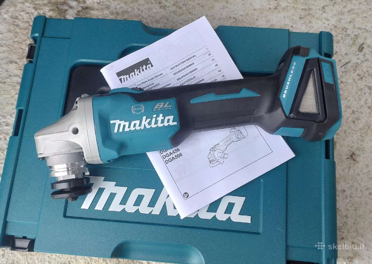 Makita, Bosch, Milwaukee kampinis šlifuoklis