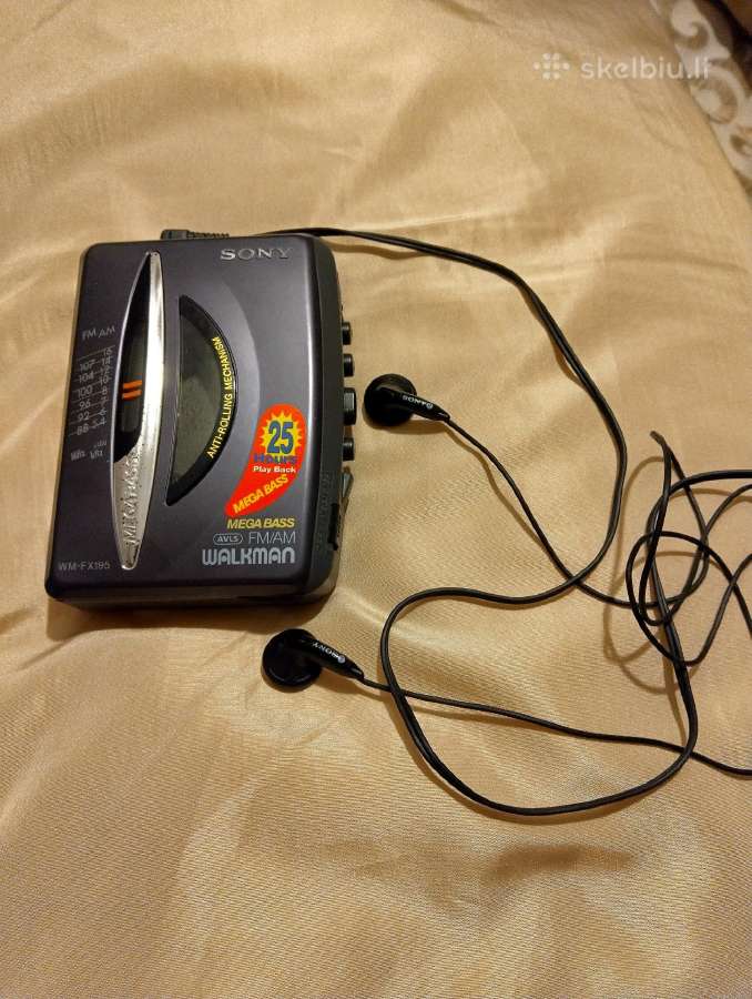 Sony grotuvas ir radio su ausinėmis