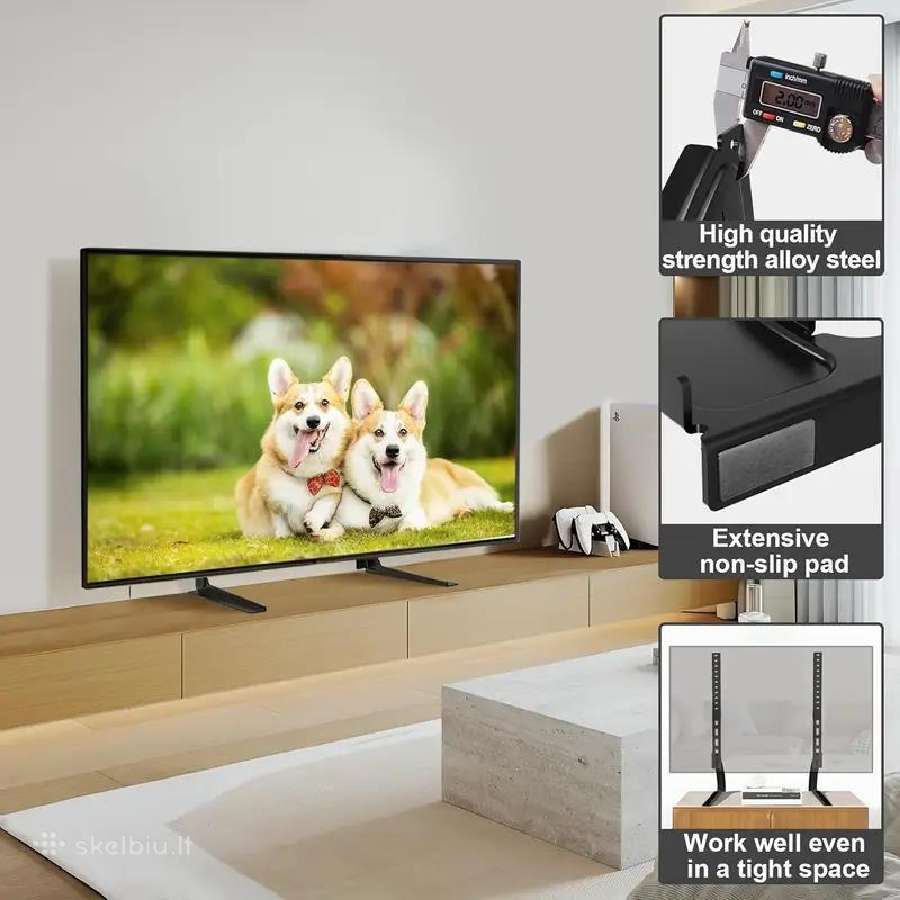 Universalus stovas- kojos Visiems TV iki 75 colių - nuotraukos Nr. 8