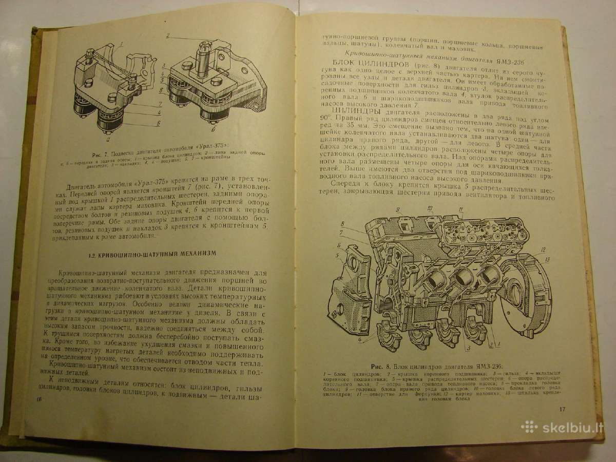 Automobiliu Маз-500, Краз-257, Урал-375 - nuotraukos Nr. 7