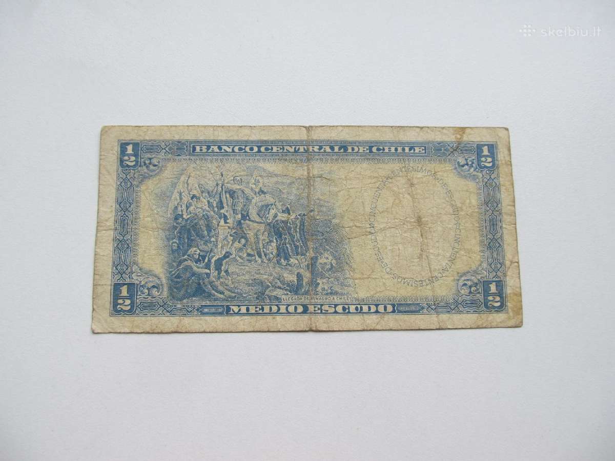 1/2 eskudo , Čilė , 1962 - nuotraukos Nr. 2