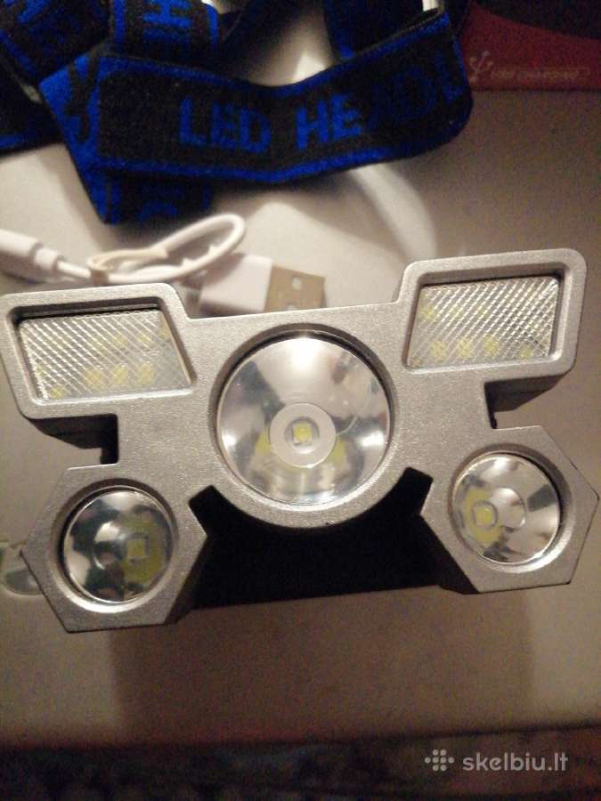 LED Įkraunamas prožektorius ant galvos - nuotraukos Nr. 2