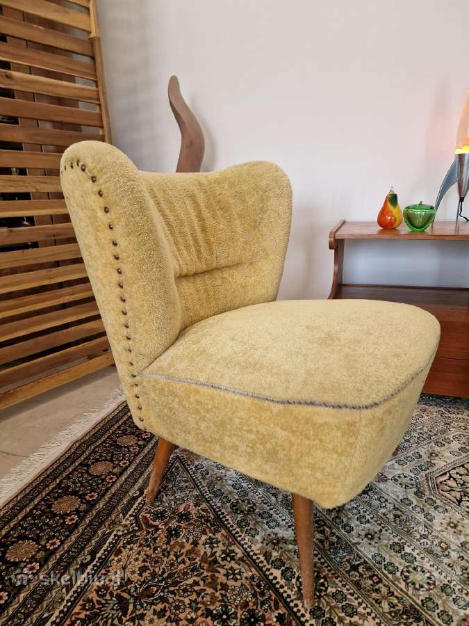 Vintažinis mid century Coctail st.fotelis