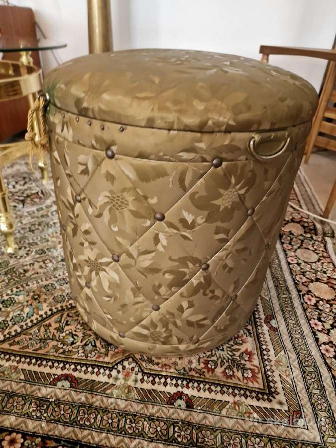 Vintažinis mid century pufas-daiktadėžė