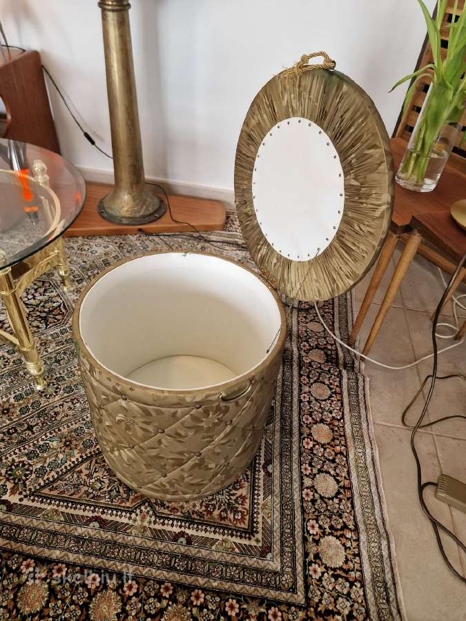Vintažinis mid century pufas-daiktadėžė - nuotraukos Nr. 14