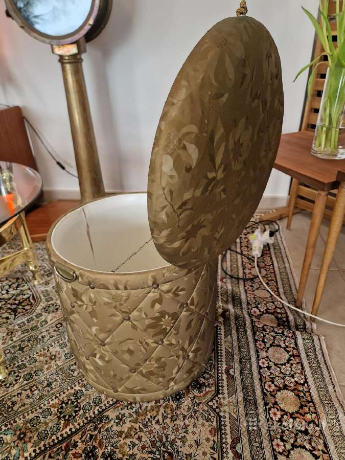 Vintažinis mid century pufas-daiktadėžė - nuotraukos Nr. 16