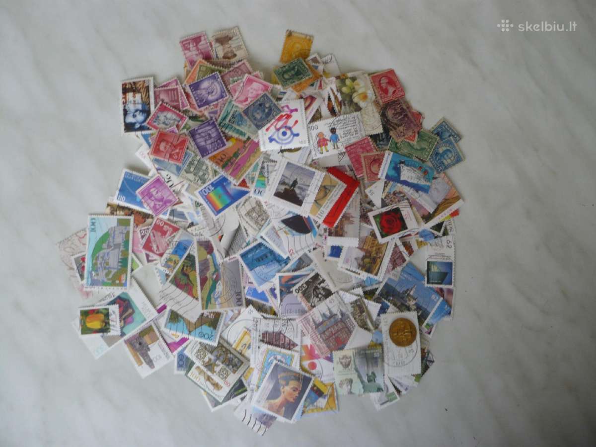 Skirtingu pašto ženklu rinkinys Nr27 , viso500 vnt - nuotraukos Nr. 3