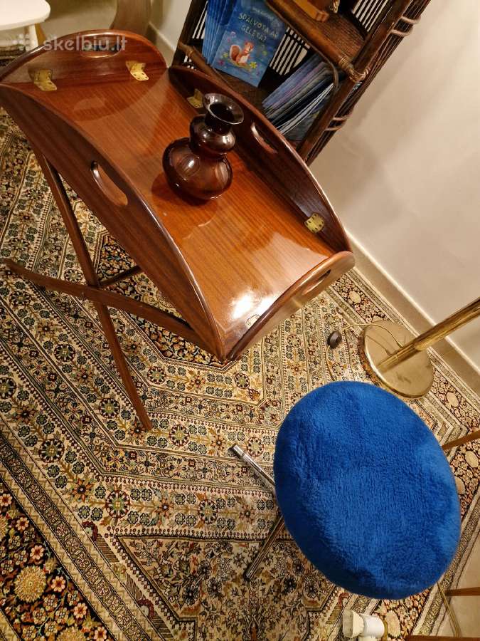 Vintažinis mid century raudonmedžio staliukas - nuotraukos Nr. 26