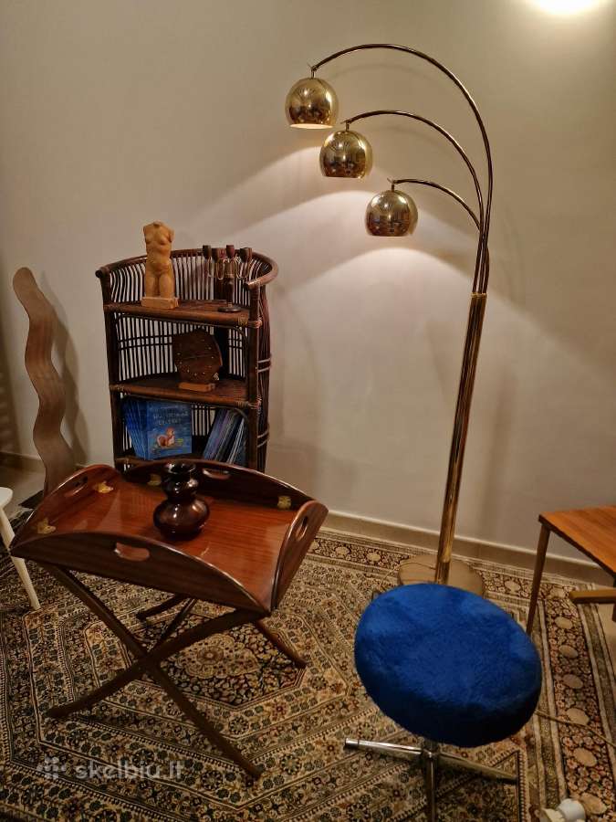 Vintažinis mid century raudonmedžio staliukas - nuotraukos Nr. 27
