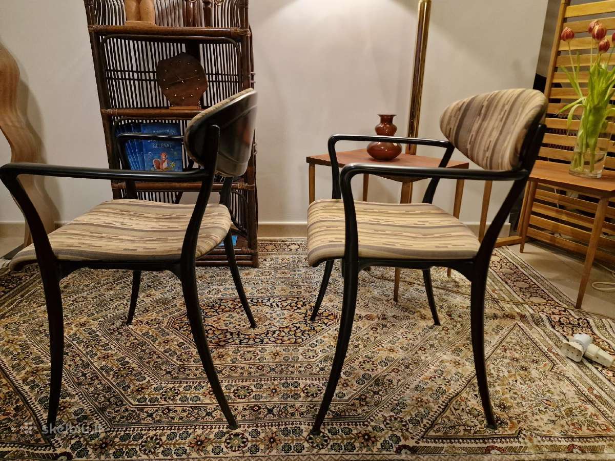 Vintažinės mid century autorinės kėdės - nuotraukos Nr. 2