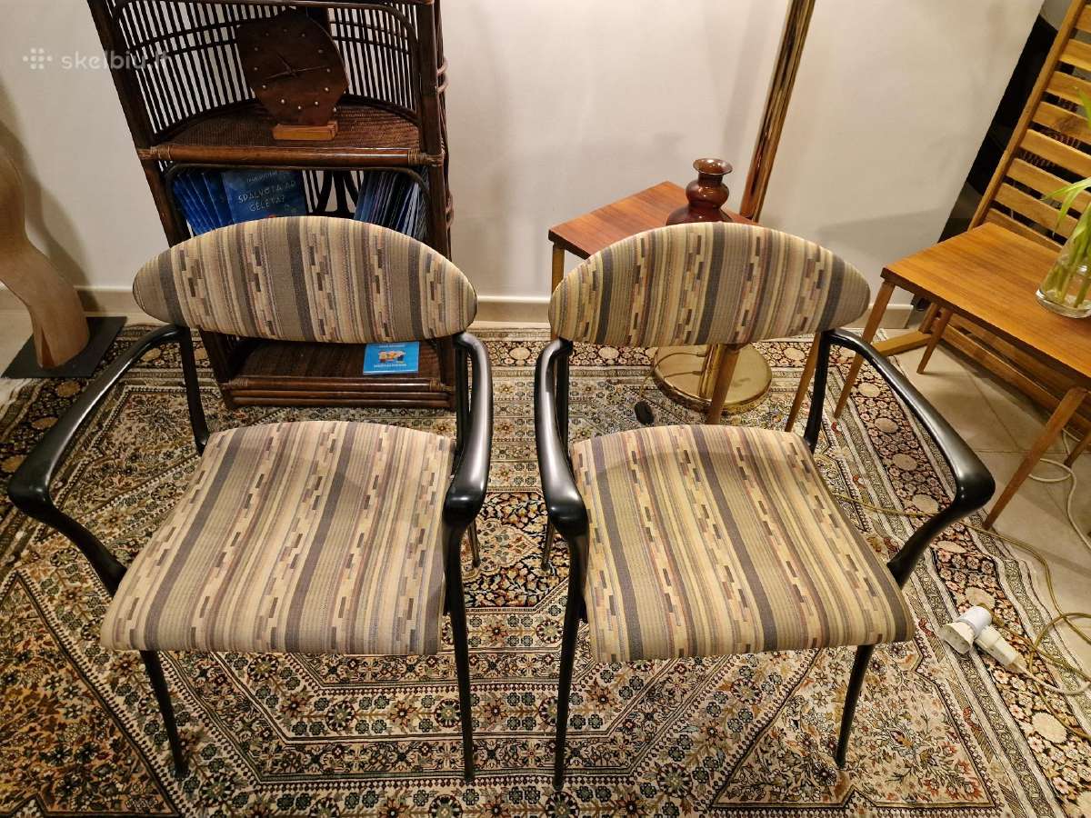 Vintažinės mid century autorinės kėdės - nuotraukos Nr. 3
