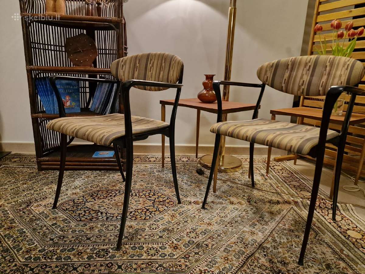 Vintažinės mid century autorinės kėdės - nuotraukos Nr. 21