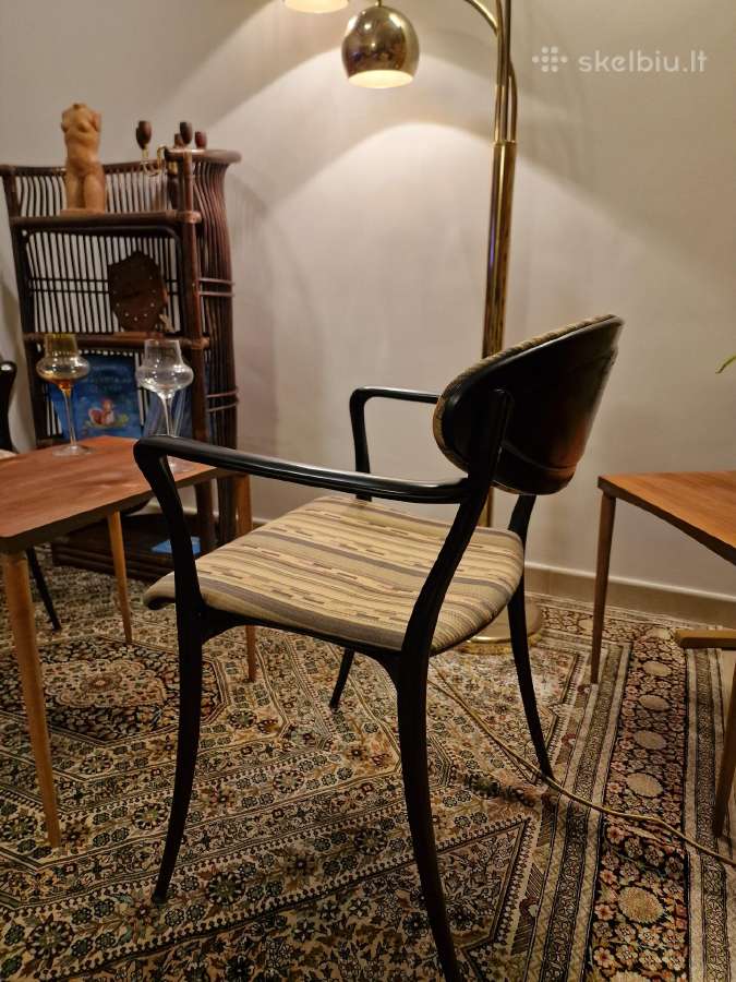 Vintažinės mid century autorinės kėdės - nuotraukos Nr. 25