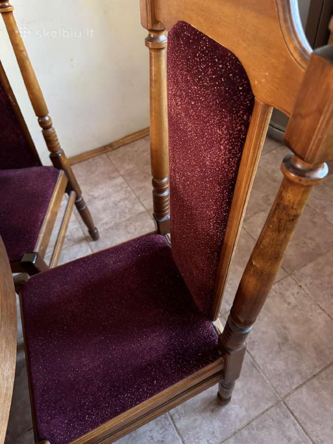 Klasikinis didelis valgomojo stalas su 12 kėdžių - nuotraukos Nr. 4