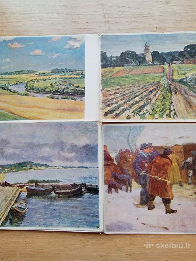 1958m. Atvirukų komplektas "Tapybos darbai" - nuotraukos Nr. 4