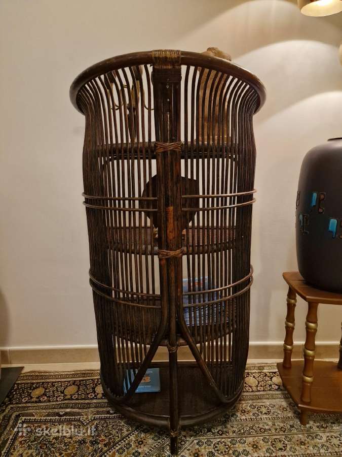 Vintažinė mid century ratango etažerė - nuotraukos Nr. 11