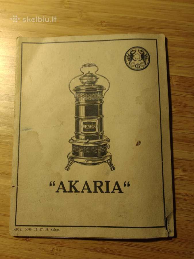 Kuro aparato Akaria instrukcijos