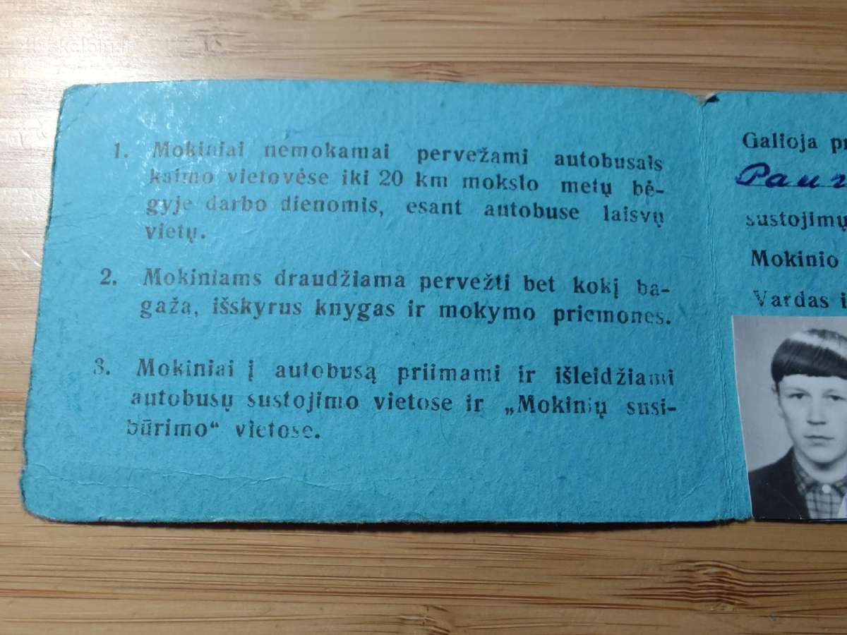 Pažymėjimas naudotis autobusais Svėdasai-anykščiai - nuotraukos Nr. 2