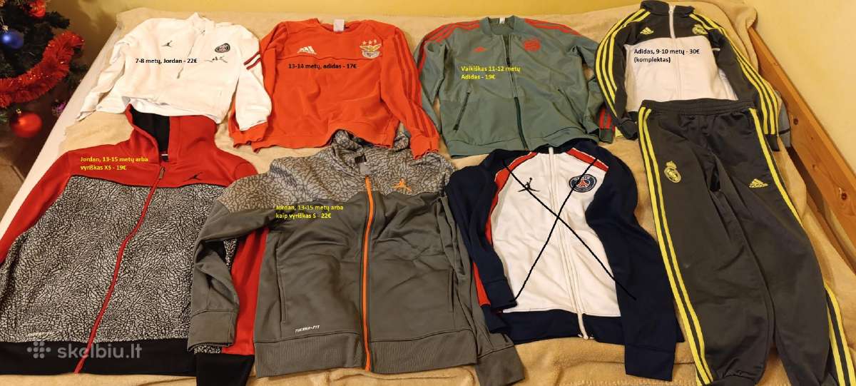 Sportiniai vyriški ir vaikiški drabužiai