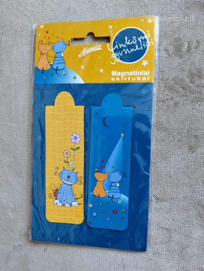 Nauji magnetiniai knygų skirtukai
