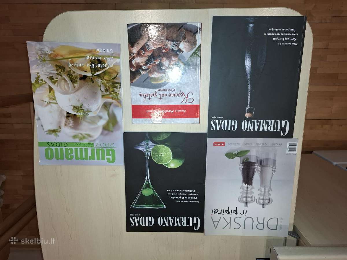 Kulinarinės receptų knyga ir žurnalai