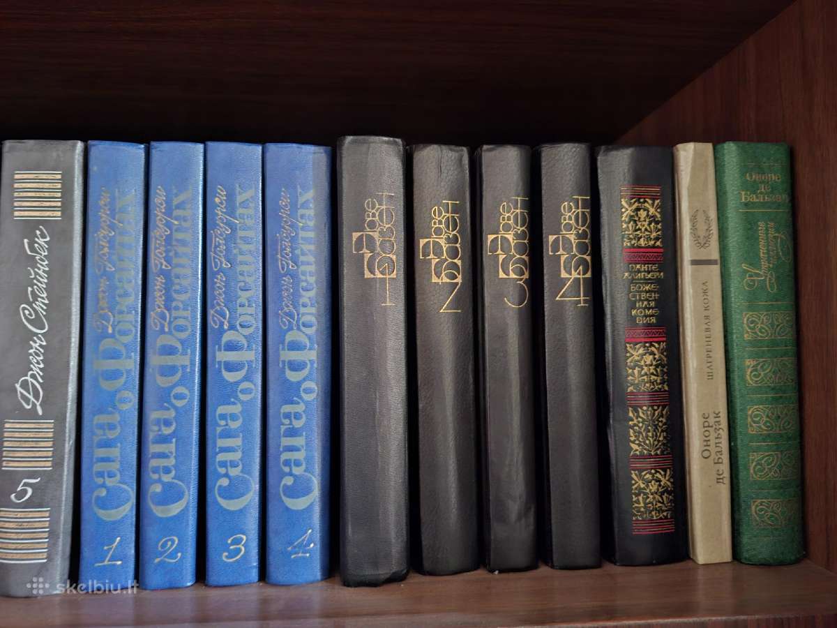 Knygos, naminė biblioteka žymiu autorių ir kūrinių - nuotraukos Nr. 3