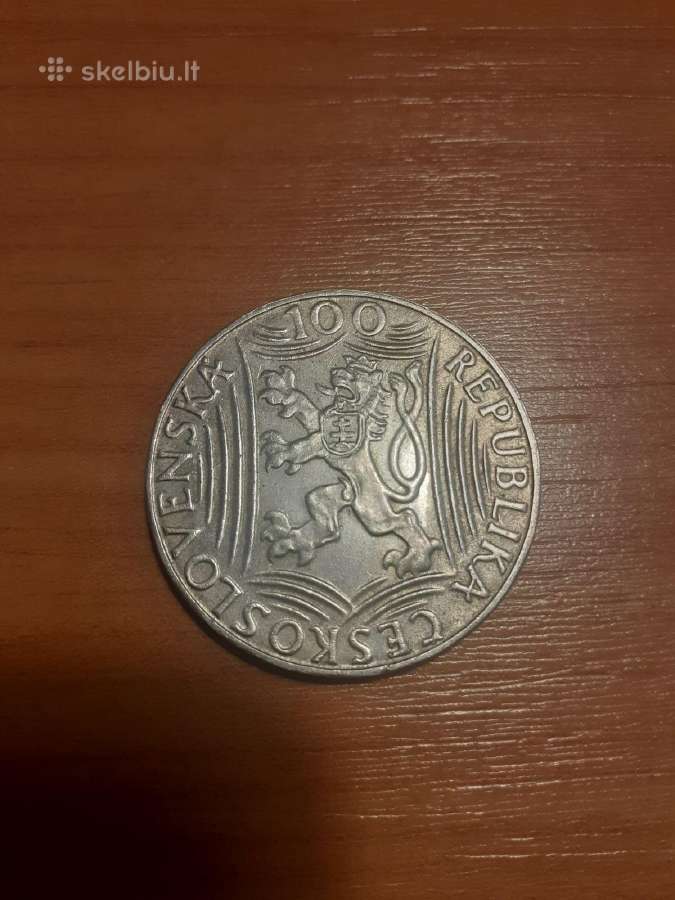 100 kronų Čekoslovakija Ag - nuotraukos Nr. 2