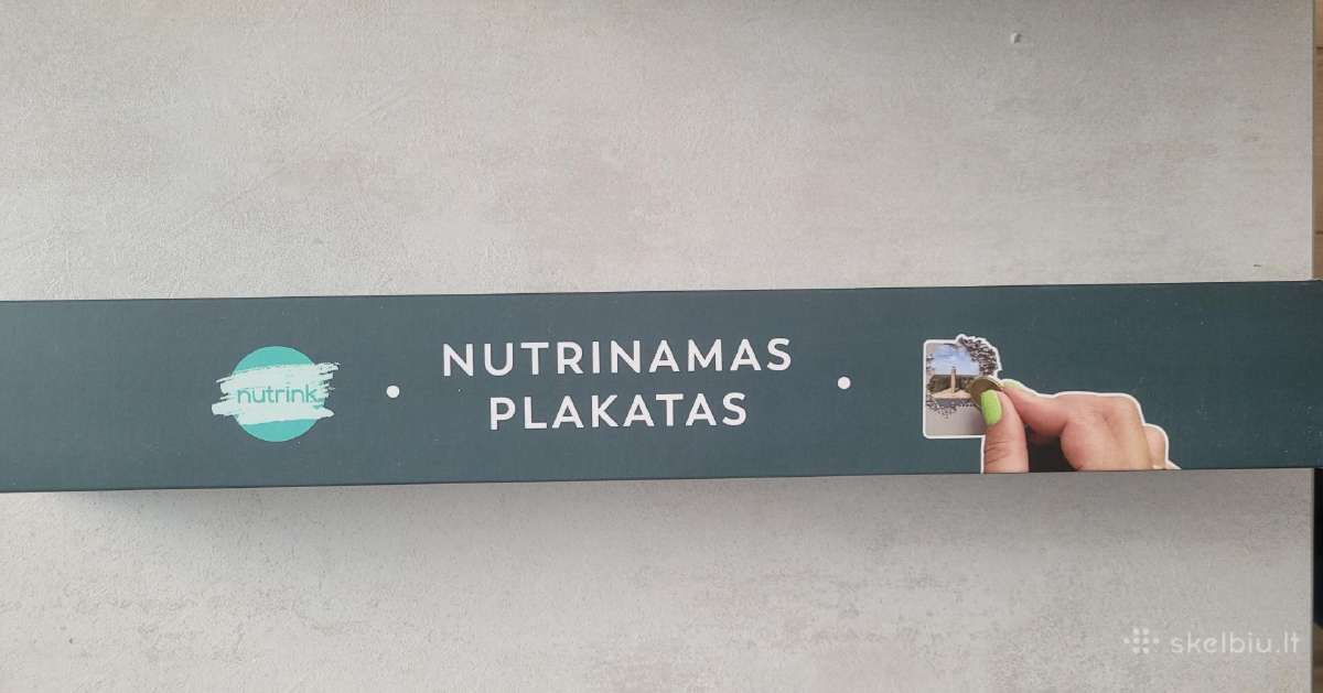 Nutrinamas plakatas Aplankyk Lietuvoje su rėmeliu