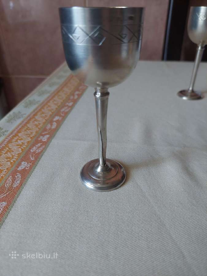 Sidabras. Dvi Taurelės Praba 875. Gražiai Atrodo. - nuotraukos Nr. 9