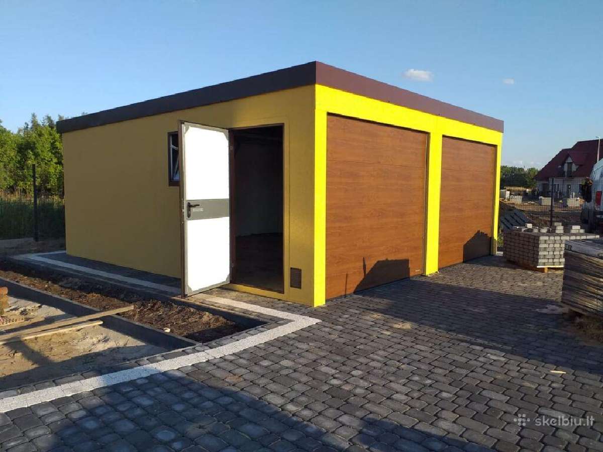 Garažas Moduliniai tinkuoti garažai - nuotraukos Nr. 24