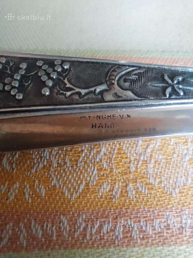 Sidabras 875 - Žnyplės Cukrui . Labai Gražiai Atro - nuotraukos Nr. 7