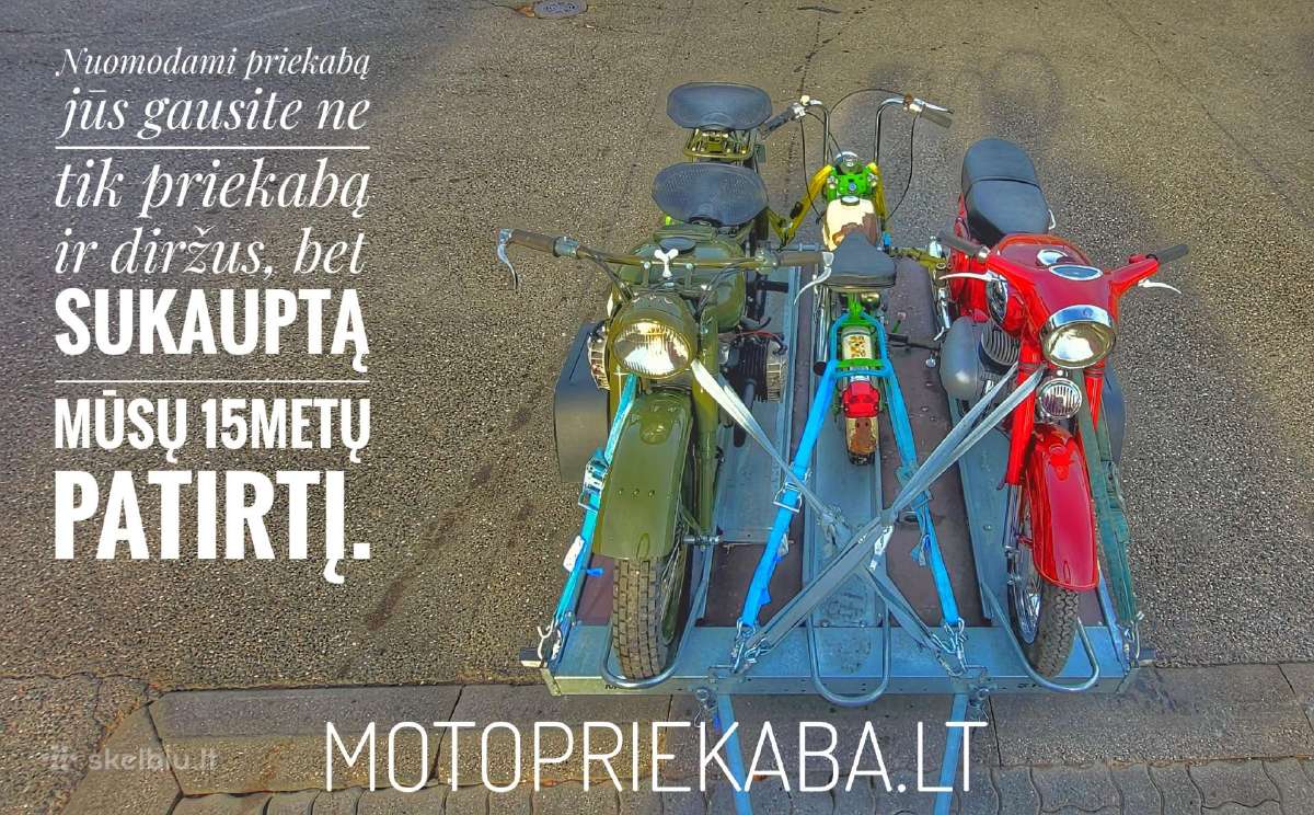 Moto priekabos nuoma Vilniuje nuo 15 eur - nuotraukos Nr. 8
