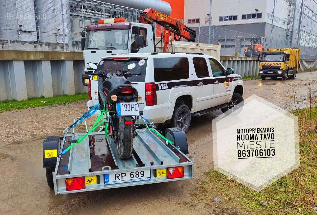 Moto priekabos nuoma Vilniuje nuo 15 eur - nuotraukos Nr. 9
