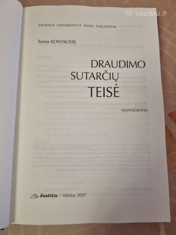 Draudimo sutarčių teisė - nuotraukos Nr. 2