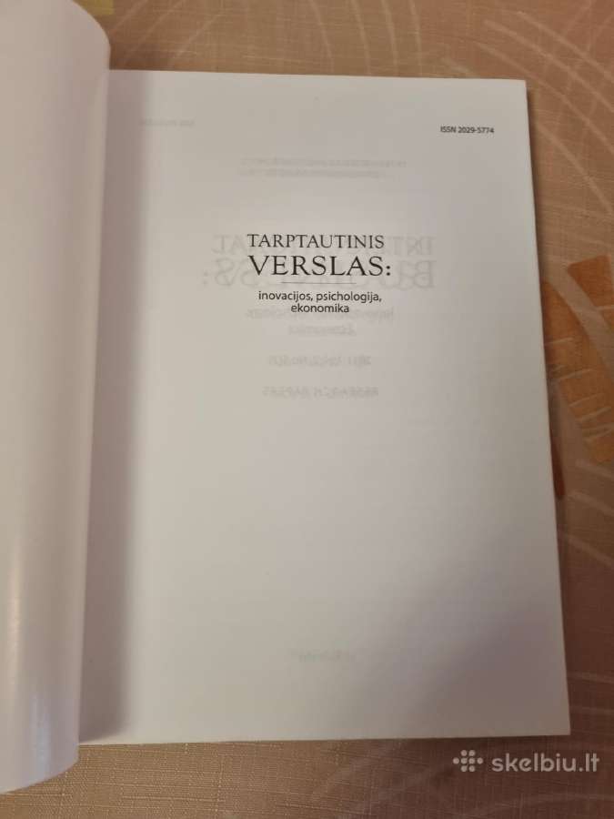 Tarptautinis verslas : inovacijos , psichologija , - nuotraukos Nr. 2