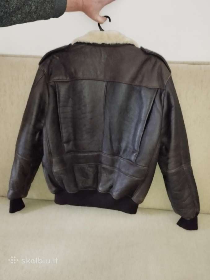 L/XL Nauja vyriška odinė striukė su kailiu viduje - nuotraukos Nr. 6
