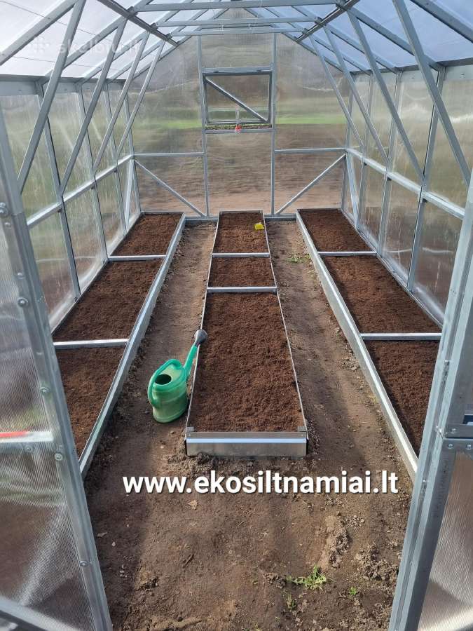 Pakeliamos lysvės, takeliai, pamatas šiltnamiui, - nuotraukos Nr. 4