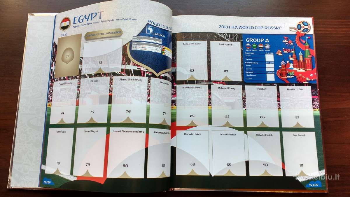 Panini Fifa Futbolo Čempionato Lipdukų Album - nuotraukos Nr. 10