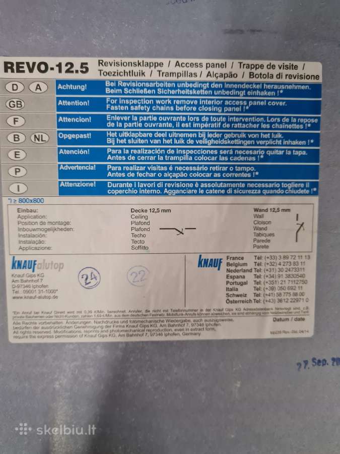 Knauf Revo 40x40 revizinis liukas - nuotraukos Nr. 2